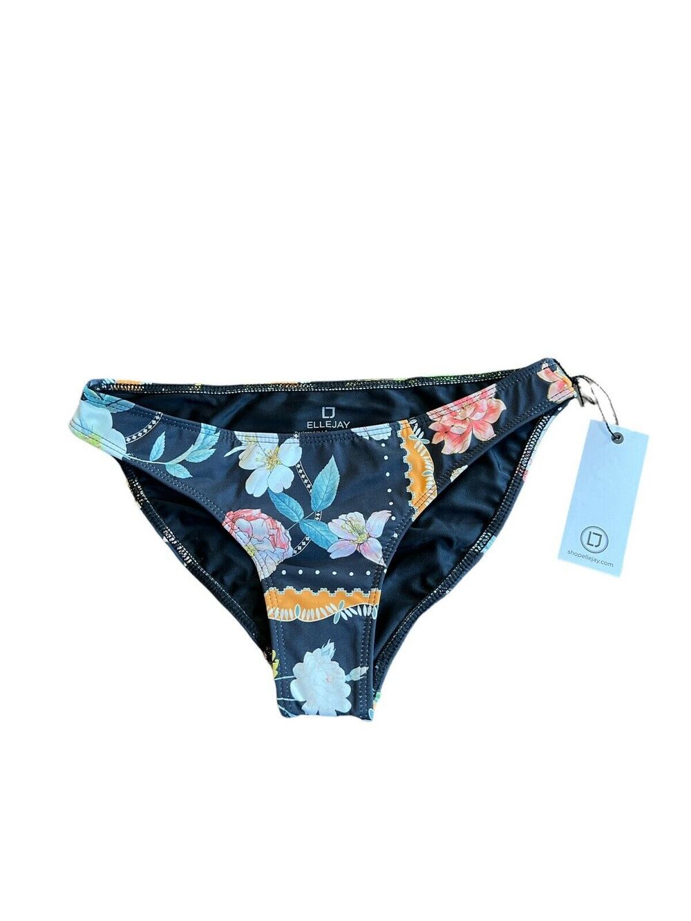 Ellejay Diane Bikini Bottom Sand Arena Floral Print Size XS NWT Beach Summer